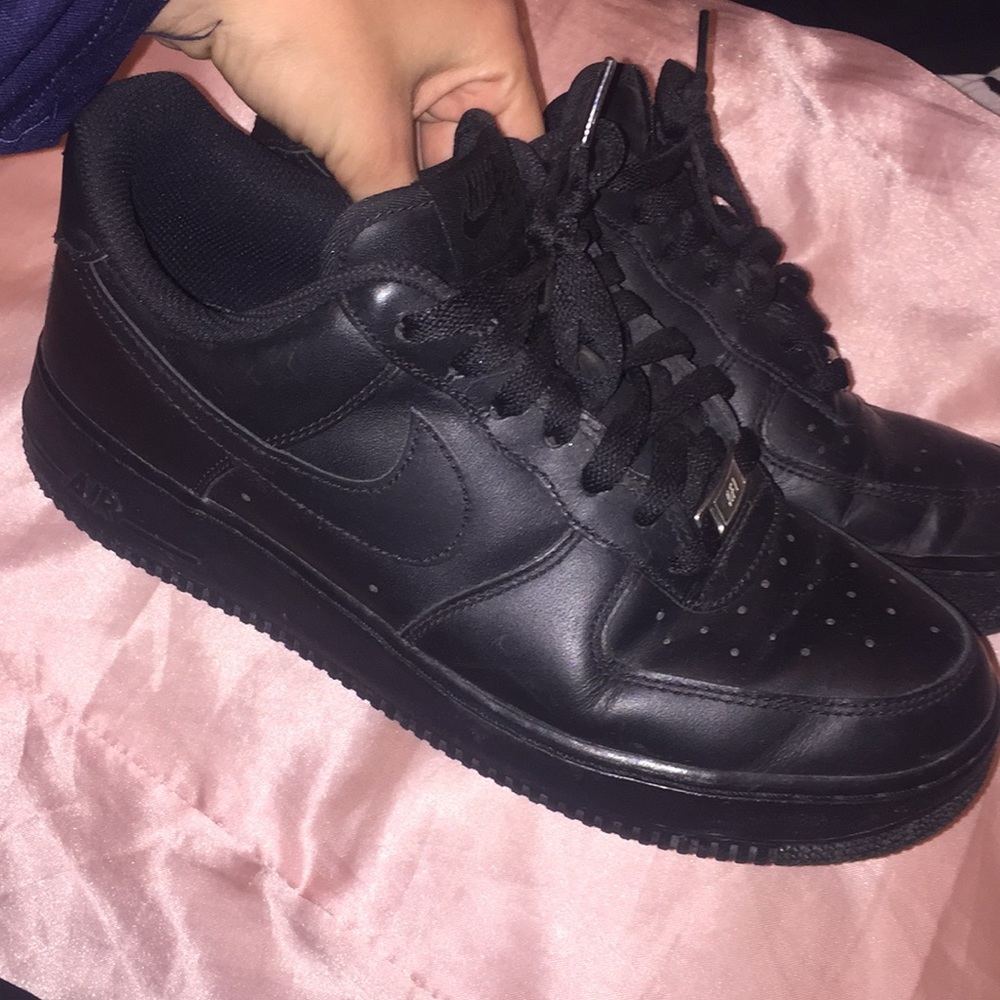Black Nike Air Force 1s